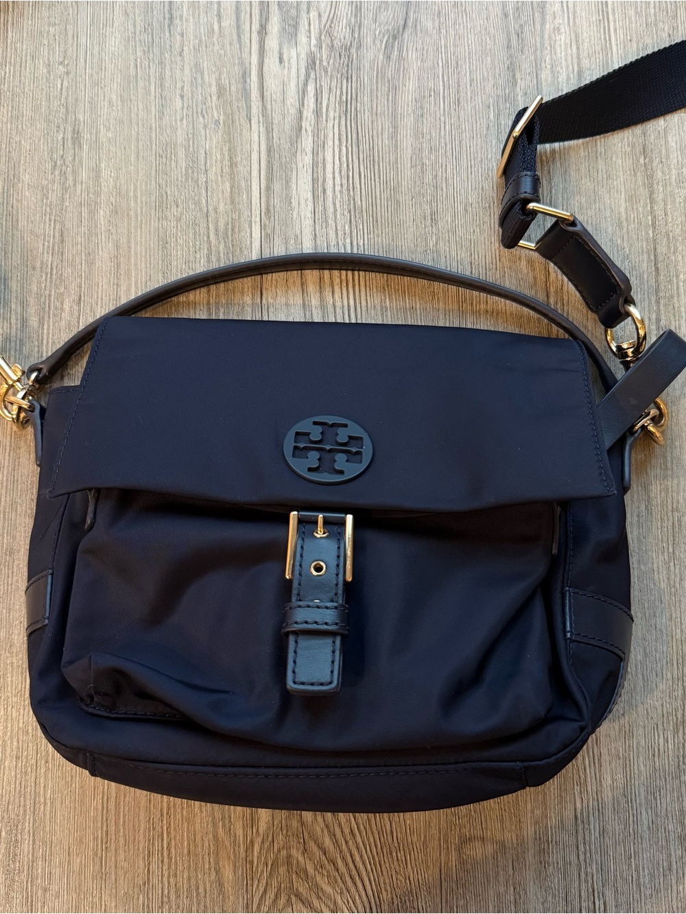 Tory Burch Nylon Crossbody Bag Navy